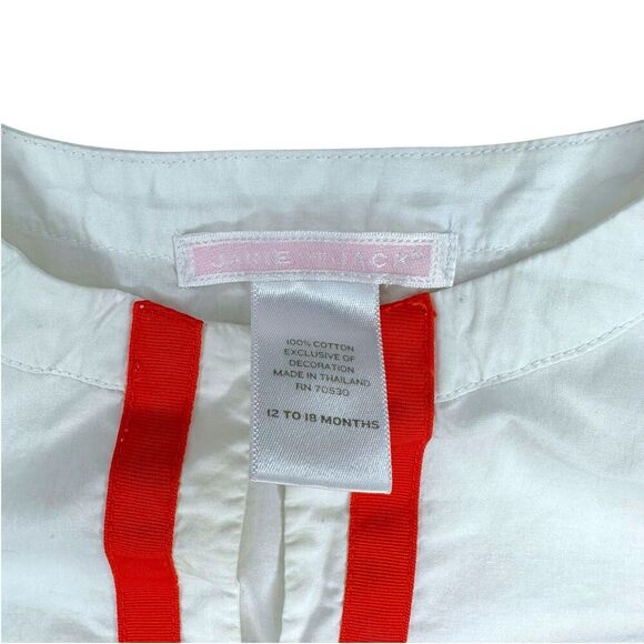 Janie and Jack Orange & Navy Tunic Size 12-18 months - Picture 4 of 5